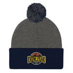 Pom-Pom Crow Peak Beanie