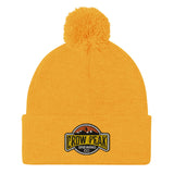 Pom-Pom Crow Peak Beanie