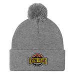 Pom-Pom Crow Peak Beanie