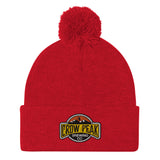 Pom-Pom Crow Peak Beanie